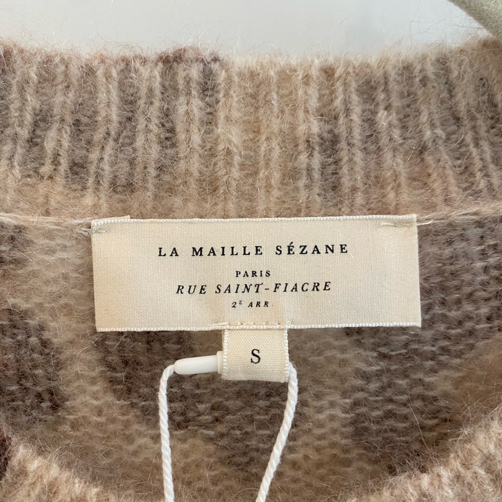 Sezane Leopard Print Sweater - Brown and Tan - Picture 3 of 3